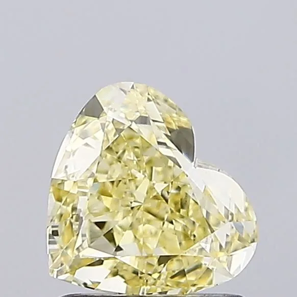 1.04ct HEART Fancy Intense Yellow VS1 Coloured Lab diamond