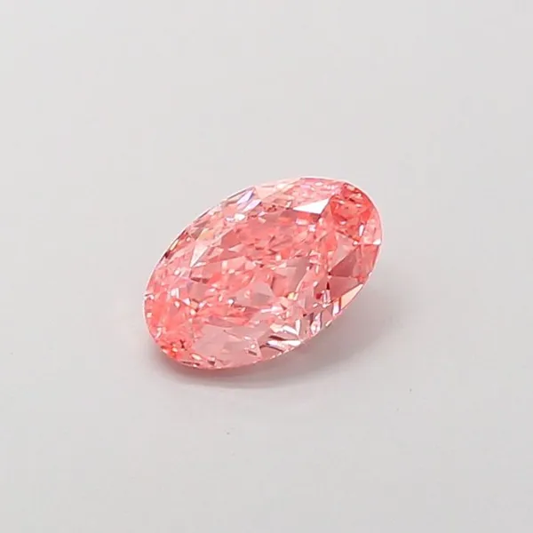 1ct OVAL Fancy Vivid Pink VVS2 Coloured Lab diamond