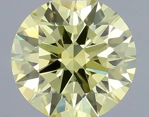 0.31ct ROUND Fancy Intense Yellow VS1 Coloured Lab diamond
