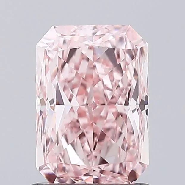 1.32ct RADIANT Fancy Vivid Pink VS1 Coloured Lab diamond