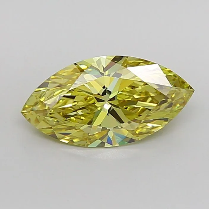 1.92ct MARQUISE Fancy Intense Yellow VVS1 Coloured Lab diamond
