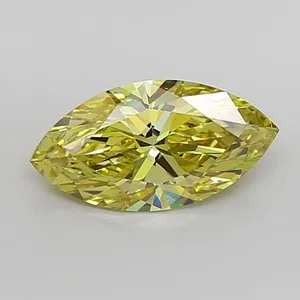 1.92ct MARQUISE Fancy Intense Yellow VVS1 Coloured Lab diamond