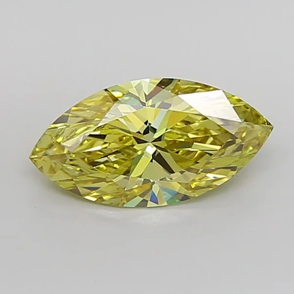 1.92ct MARQUISE Fancy Intense Yellow VVS1 Coloured Lab diamond
