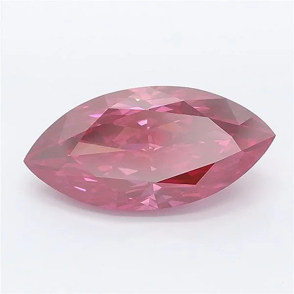 3ct MARQUISE Fancy Deep Pink VS1 Coloured Lab diamond