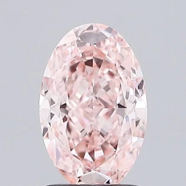 1.08ct OVAL Fancy Intense Pink VVS2 Coloured Lab diamond