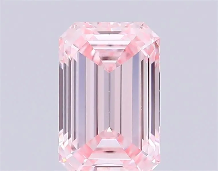 1.04ct EMERALD Fancy Pink VVS2 Coloured Lab diamond