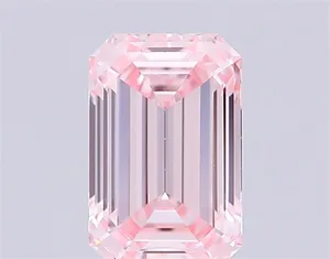 1.04ct EMERALD Fancy Pink VVS2 Coloured Lab diamond