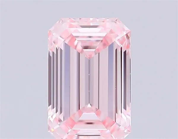 1.04ct EMERALD Fancy Pink VVS2 Coloured Lab diamond
