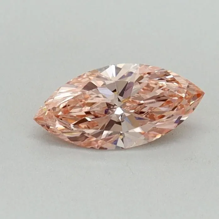 0.32ct MARQUISE Fancy Vivid Pink VS2 Coloured Lab diamond