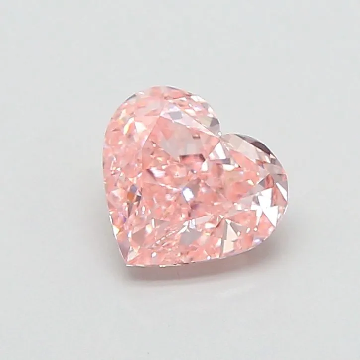 1.11ct HEART Fancy Intense Pink VS1 Coloured Lab diamond