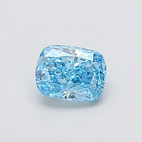 1ct CUSHION Fancy Vivid Blue VS2 Coloured Lab diamond