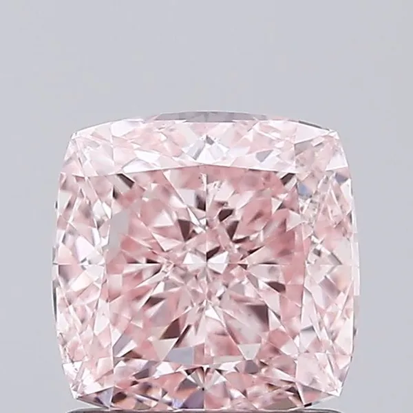 1.1ct CUSHION Fancy Intense Pink VS1 Coloured Lab diamond