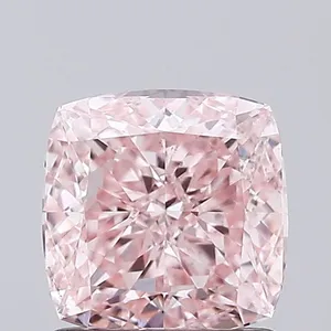 1.1ct CUSHION Fancy Intense Pink VS1 Coloured Lab diamond
