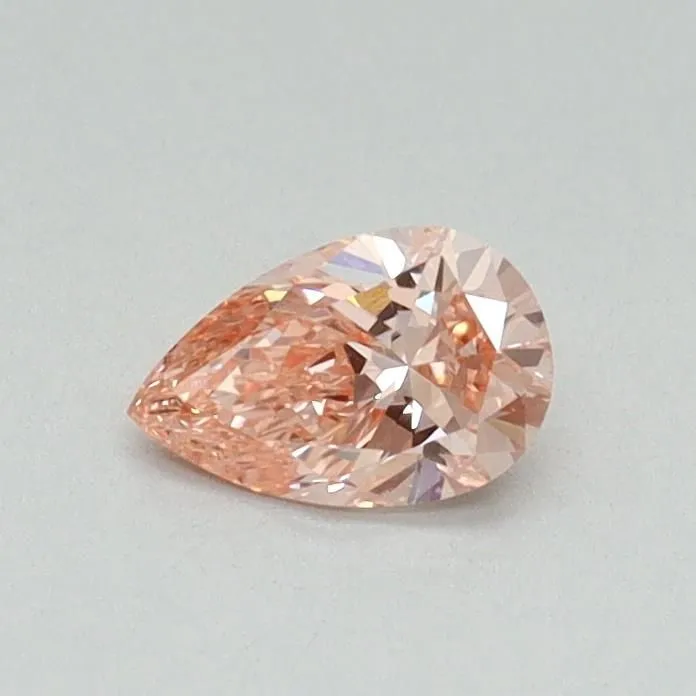 0.30ct PEAR Fancy Intense Pink VS1 Coloured Lab diamond