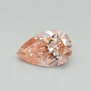 0.3ct PEAR Fancy Intense Pink VS1 Coloured Lab diamond