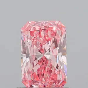 1.02ct RADIANT Fancy Vivid Pink VVS2 Coloured Lab diamond