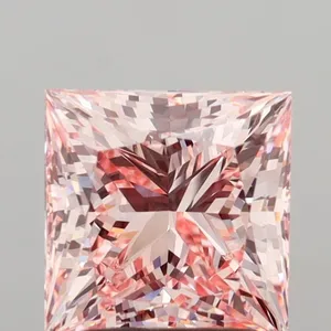 2ct PRINCESS Fancy Intense Pink VVS2 Coloured Lab diamond