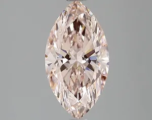 1.57ct MARQUISE Fancy Intense Pink VVS2 Coloured Lab diamond
