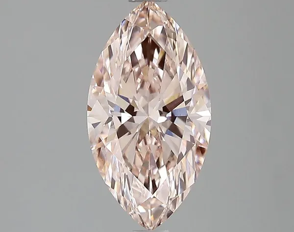 1.57ct MARQUISE Fancy Intense Pink VVS2 Coloured Lab diamond