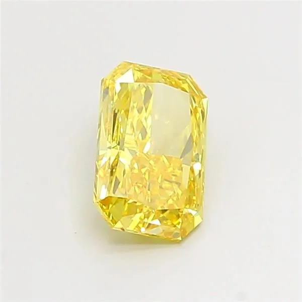 1.23ct RADIANT Fancy Vivid Yellow VS2 Coloured Lab diamond