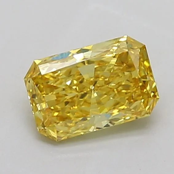 1.44ct RADIANT Fancy Vivid Yellow VS2 Coloured Lab diamond