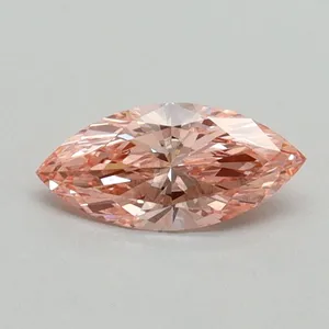 0.42ct MARQUISE Fancy Vivid Pink VS2 Coloured Lab diamond