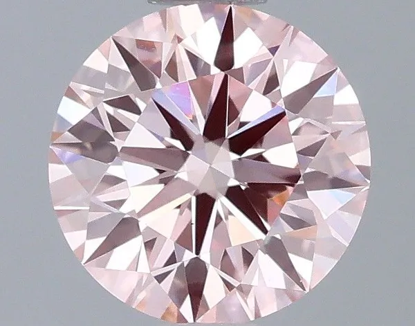 1ct ROUND Fancy Intense Pink VS1 Coloured Lab diamond