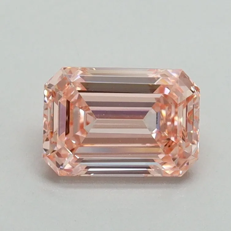 1.03ct EMERALD Fancy Vivid Pink VS2 Coloured Lab diamond