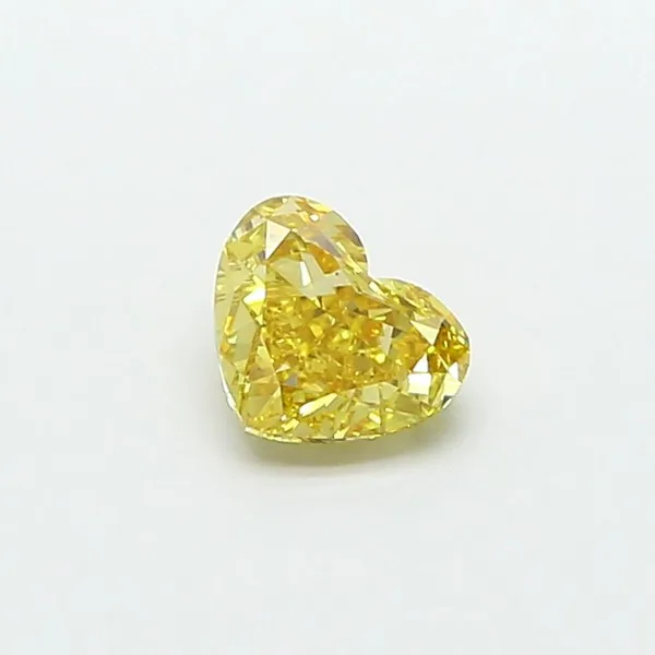 1.02ct HEART Fancy Intense Yellow VS1 Coloured Lab diamond