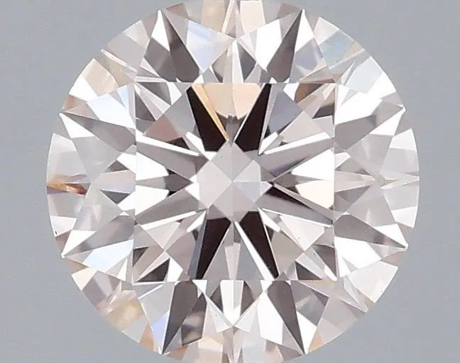 1.01ct ROUND Fancy Light Pink VS1 Coloured Lab diamond