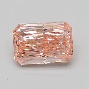 0.82ct RADIANT Fancy Vivid Pink VS2 Coloured Lab diamond