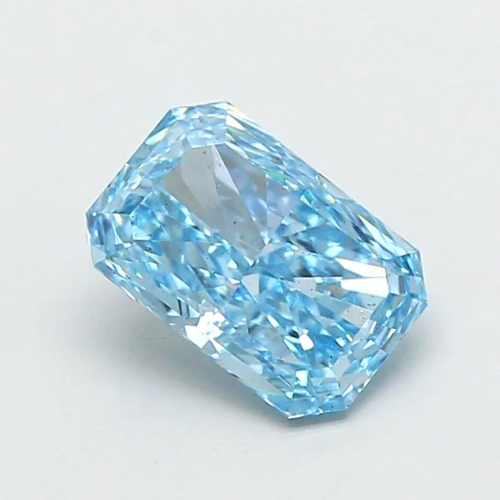 1.31ct RADIANT Fancy Vivid Blue VS2 Coloured Lab diamond