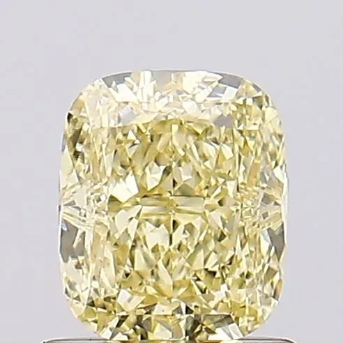1.02ct CUSHION Fancy Intense Yellow VS1 Coloured Lab diamond