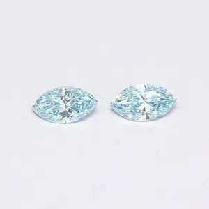 1.39ct MARQUISE Fancy Vivid Blue VS1 Coloured Lab diamond