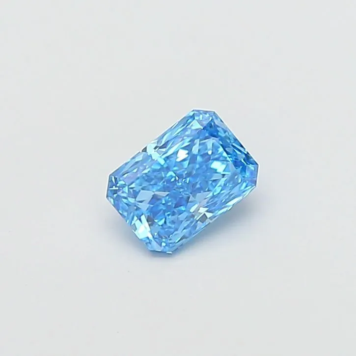 1.04ct RADIANT Fancy Vivid Blue VVS1 Coloured Lab diamond