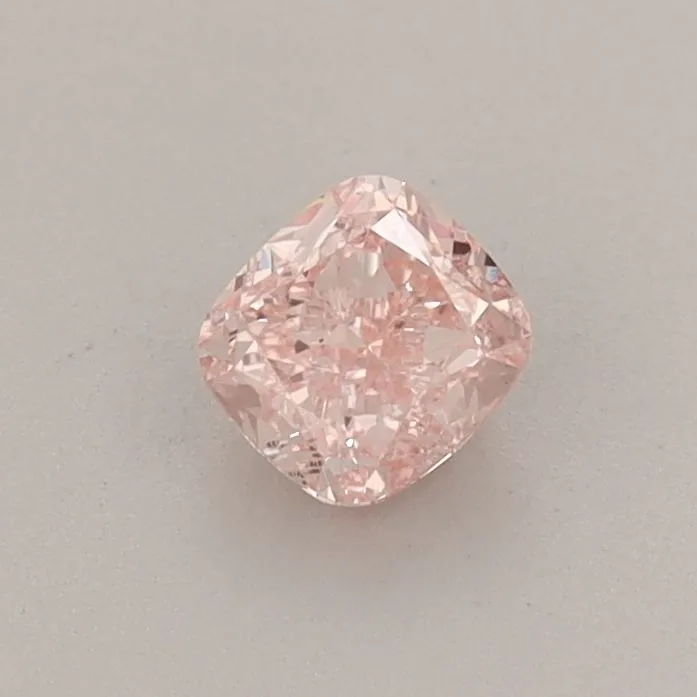 0.43ct CUSHION Fancy Intense Pink VS1 Coloured Lab diamond