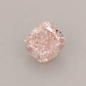 0.43ct CUSHION Fancy Intense Pink VS1 Coloured Lab diamond