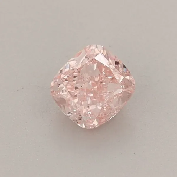 0.43ct CUSHION Fancy Intense Pink VS1 Coloured Lab diamond