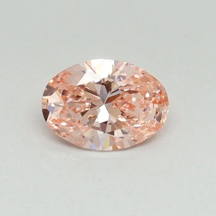 0.33ct OVAL Fancy Vivid Pink SI1 Coloured Lab diamond