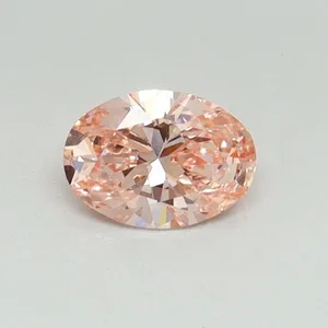 0.33ct OVAL Fancy Vivid Pink SI1 Coloured Lab diamond