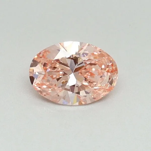 0.33ct OVAL Fancy Vivid Pink SI1 Coloured Lab diamond