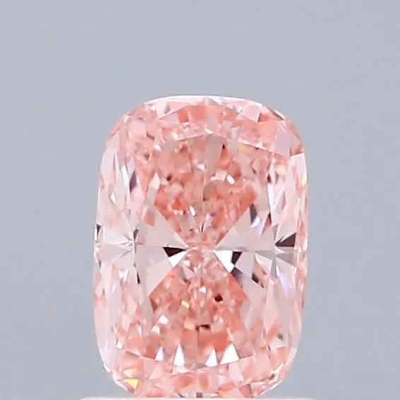 1.02ct CUSHION Fancy Intense Pink VVS2 Coloured Lab diamond