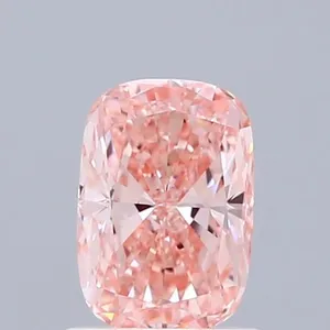 1.02ct CUSHION Fancy Intense Pink VVS2 Coloured Lab diamond