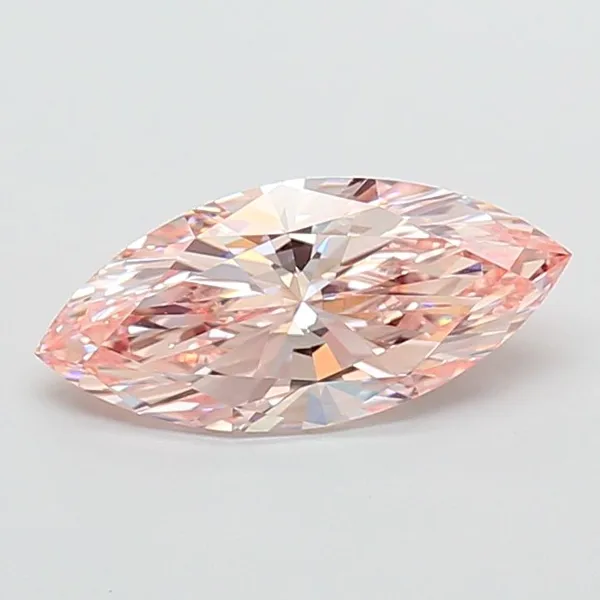 2ct MARQUISE Fancy Intense Pink VS1 Coloured Lab diamond
