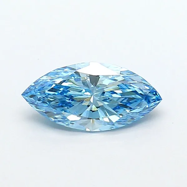 1.01ct MARQUISE Fancy Vivid Blue VS1 Coloured Lab diamond