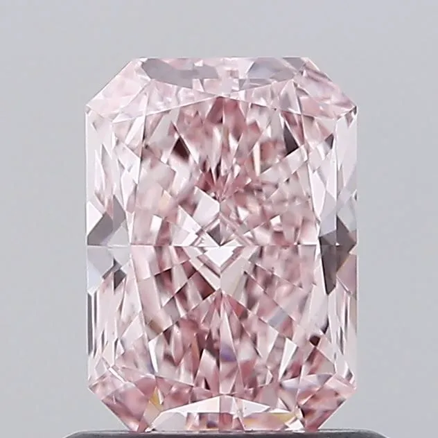 0.90ct RADIANT Fancy Intense Pink VS2 Coloured Lab diamond