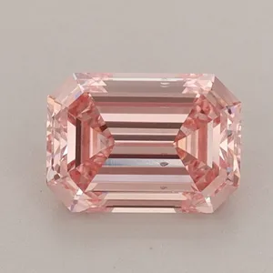 1.03ct EMERALD Fancy Vivid Pink VS1 Coloured Lab diamond