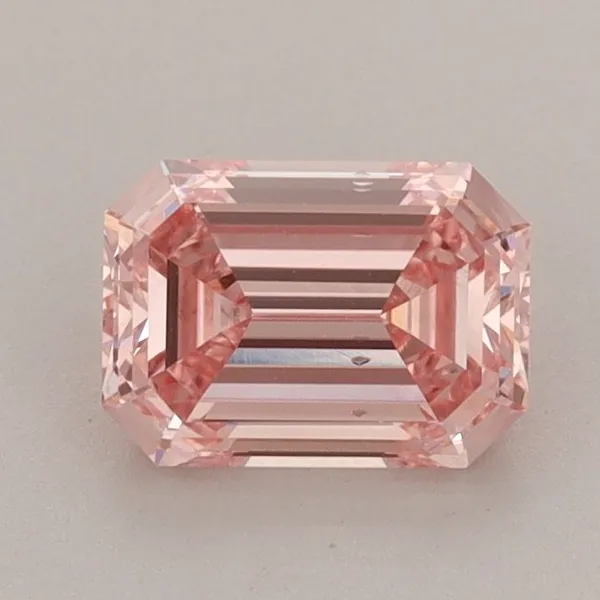 1.03ct EMERALD Fancy Vivid Pink VS1 Coloured Lab diamond