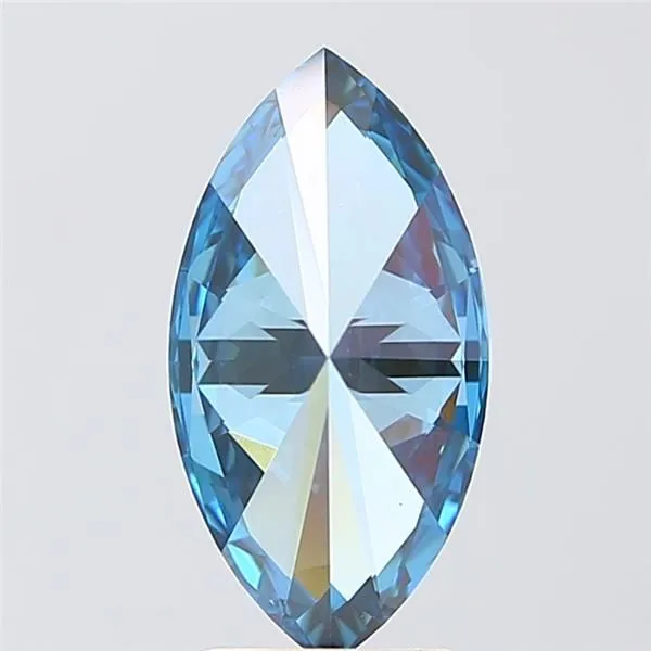 2.09ct MARQUISE Fancy Vivid Blue VS2 Coloured Lab diamond
