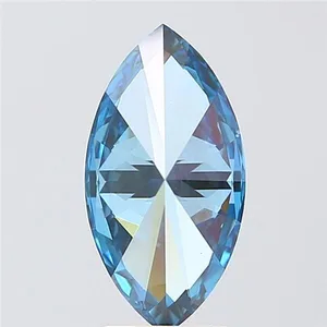 2.09ct MARQUISE Fancy Vivid Blue VS2 Coloured Lab diamond